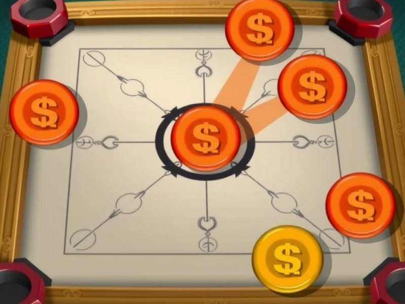 Carrom Turbo Supremacy beginner guide showing basic shots and center coin clearing strategy